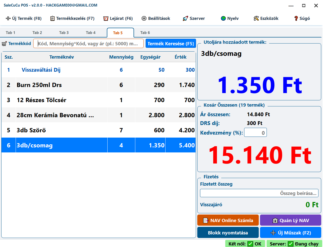 SaleCuCu POS Dashboard